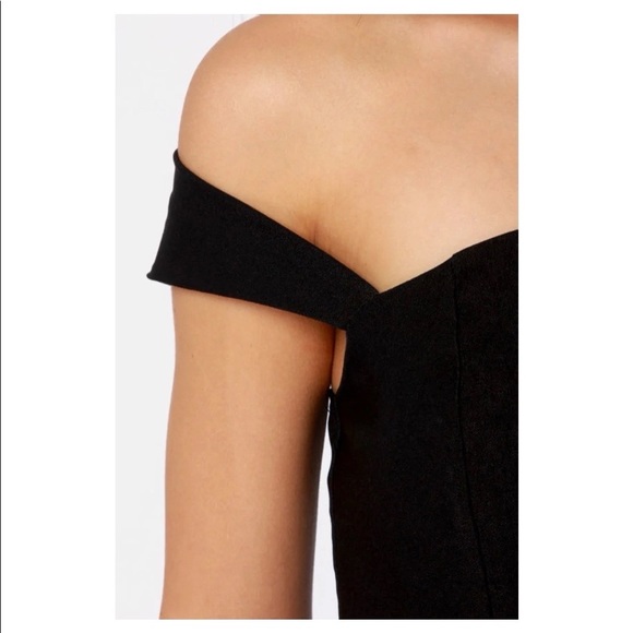 Lulus Off-the-Shoulder Black Dress - Picture 4 of 4